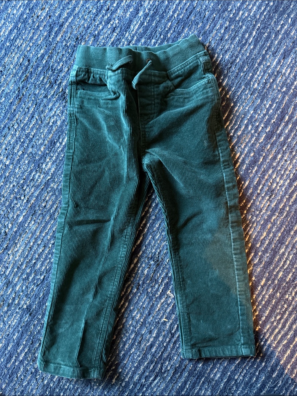 Hanna Andersson Forest Green Corduroy Pull-On Pants
